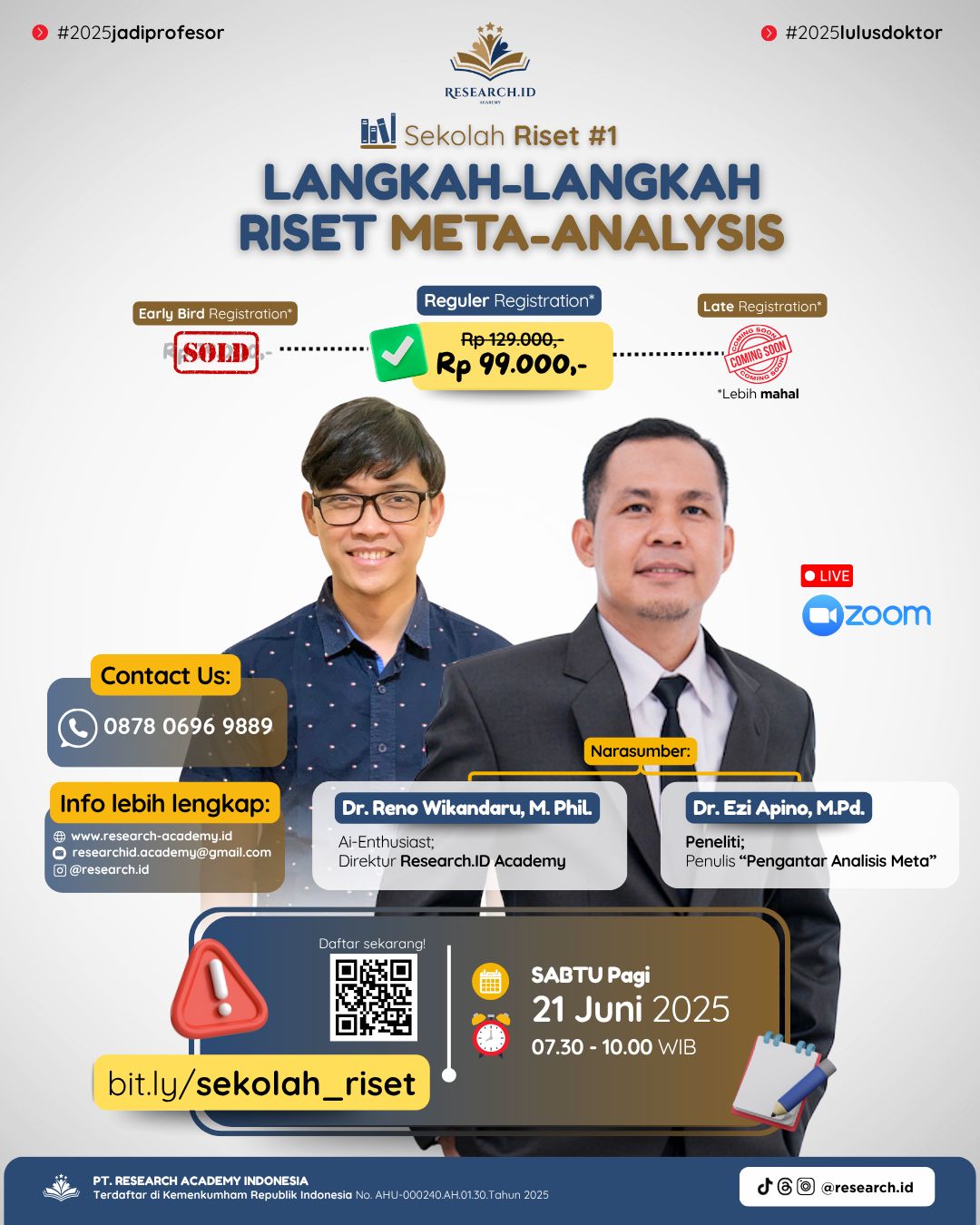 Sekolah Riset #1: Langkah-langkah Riset Meta-Analysis